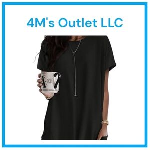 Womens Summer Casual Shirts Short Sleeve Tunic Tops with Pockets